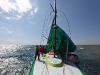 Groupama Sailing Team during leg 5 of the Volvo Ocean Race 2011-12, from Auckland, New Zealand to Itajai, Brazil. (Credit: Yann Riou/Groupama Sailing Team/Volvo Ocean Race)