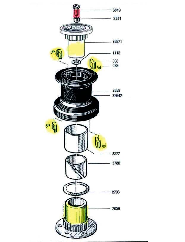 esploso winch harken