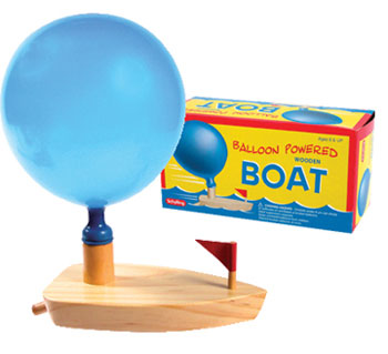 Baloon powered boat