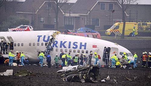 aereo turco precipitato in olanda
