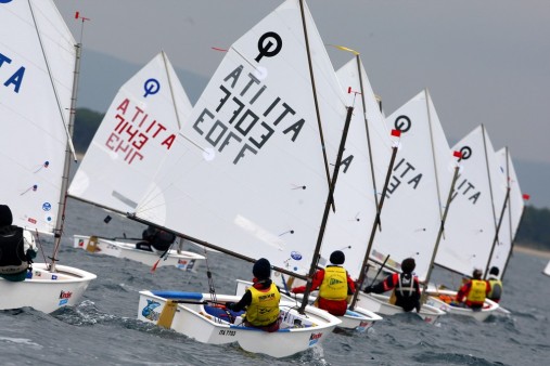 optimist in regata