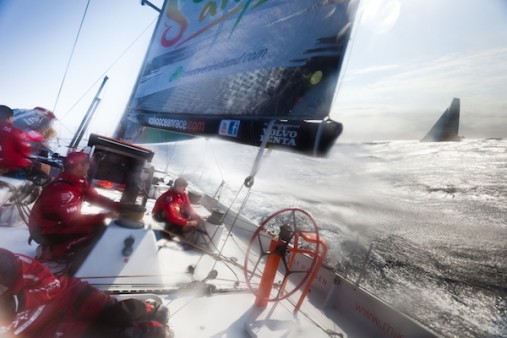 Team Sanya - photo Ian Roman/Volvo Ocean Race