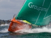 Groupama Sailing Team competing in the Bretagne In-Port Race, in Lorient, France, during the Volvo Ocean Race 2011-12. (Credit: IAN ROMAN/Volvo Ocean Race)